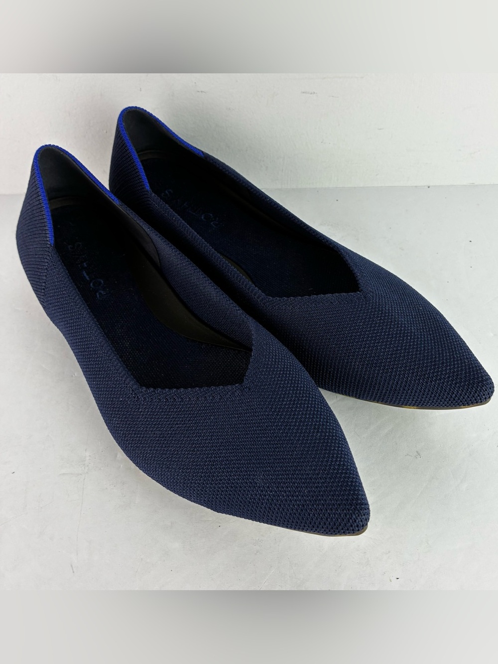 Rothy’s The Point Navy Blue Flats
